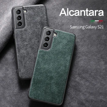 SanCore Alacantara obal Pre Samsung Galaxy S21 Ultra S21 Plus S21 + Prípade S20 Note20 5G note10+ Telefón Prípadoch