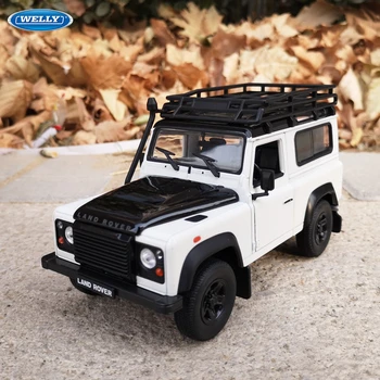 WELL 1:24 Land Rover Defender športové auto simulácia zliatiny model auta, remeslá dekorácie zbierku hračiek nástroje darček