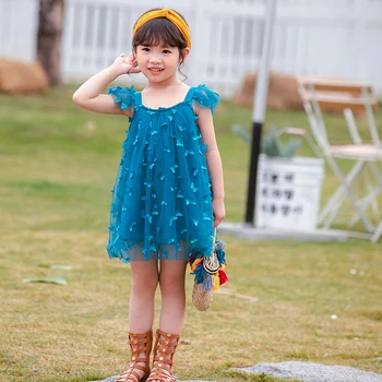 Sodawn Nové Letné Dievčenské Šaty Party Deti Butterfly Princezná Šaty Batoľa Deti Princezná Kostýmy Deti Oblečenie