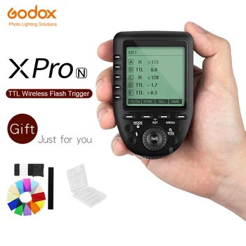 Godox Xpro-N i-TTL II 2.4 G Bezdrôtovú Spúšť High Speed Sync 1/8000s X systém s LCD Displej Vysielač Pre Nikon DSLR