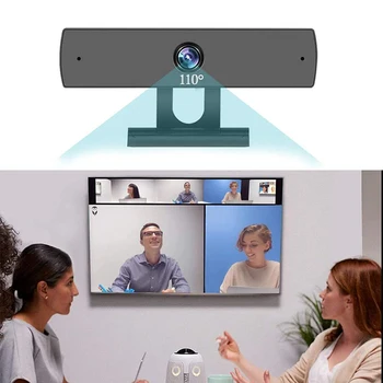 1080P HD Web kameru S Mikrofónom Svetlá Počítač, Notebook, PC Kamera Otočná Webkameru pre Video Hovoru Konferenčný práce hra