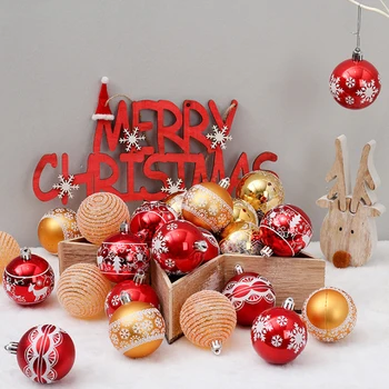 2020 vianočné dekorácie pre domov vianočný stromček, dekorácie, vianočné gule 6typ maľované svetlo loptu 12/24pc pelotas de navidad