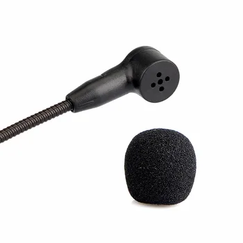 5 ks Mini Slúchadlá s Mikrofónom Kondenzátora MIKROFÓN pre Hlasové Zosilňovač, Reproduktor, Profesionálne sprievodcovské Systém Bezdrôtový F4512A