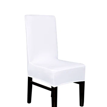 1PC Lycra Chaircover Polyester Spandex Elastické Tissu Jedálenské Stoličky, Poťahy na Vinobranie Domova 20 Farbu, jednofarebné Stolice Kryt