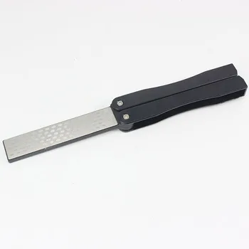 Skladací Nôž Sharpener Vonkajší obojstranný Kuchyňa Ostrenie Diamond Kameň Whetstone Mini Nože na Ceruzky