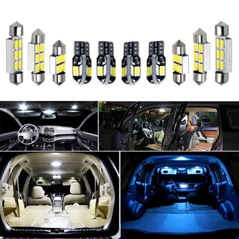 8pcs pre Hyundai Akcent 2012 - 2016 2017 2018 2019 Canbus led Auto osvetlenie interiéru Balík Kit interiérové led Dome batožinového priestoru osvetlenie 12V