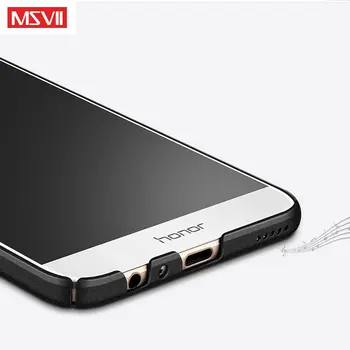 Huawei Honor 8 Pro puzdro MSVII Prst Prsteň Slim Matný Coque Pre Huawei Honor V9 V Prípade 9 Pevný Držiak na Zadný Kryt Honor8 Pro