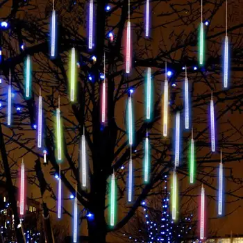 Vodotesné Svetlo Dopadajúce String Svetlá 30 CM 50 CM LED meteorický dážď Dážď Svetlá, Svadobné, Vianočné Vonkajšie Dekorácie Svetlá D30