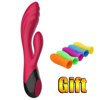 Dildo Vibrátor G-bod Stimulátor 7 Frekvencia Nepremokavé Sexuálne Hračky s 2 Hlavice pre Dospelých Žien Stimulácia Klitorisu