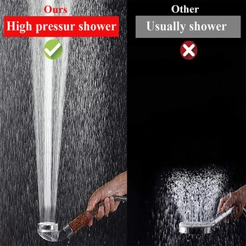 Zloog Vaňa Sprcha Hlavu ABS Aniónové SPA Ručné Sprchy Hlavu vysokotlakový Filter Sprcha
