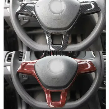 ABS Uhlíkových Vlákien Štýl Volant Rám Orezania vhodné pre VW, Volkswagen Jetta MK6 2016 2017 2018 Auto Styling Ľavej strane disku