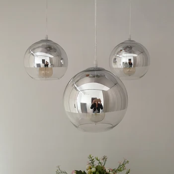 Nordic sklenený prívesok svetlá 15 20 25 30 cm sklo visí pozastavenie svietidlo jedáleň reštaurácia, domáce vnútorné osvetlenie priemyselné