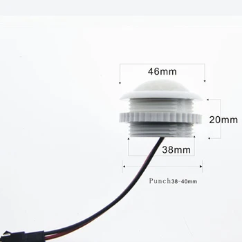 1pc Lampa PIR Senzor, Light Switch 220V 50HZ Kontroly Stropný Snímač Pohybu Detektor pre LED Lampy INFRAČERVENÉ Infračervené Telo Indukcie