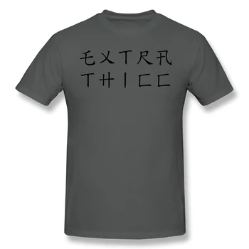 EXTRA THICC T-Shirt Zábavné Tees O Krku, Bavlna Samuraj Jack Oblečenie pre Humor T Tričko