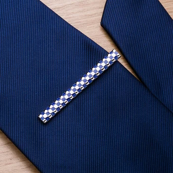 KFLK kvality manžetové gombíky stickpin kravatu pin človeka svadobný dar modrá siete kravatu klip cufflink stickpin 2017 produkty hostí