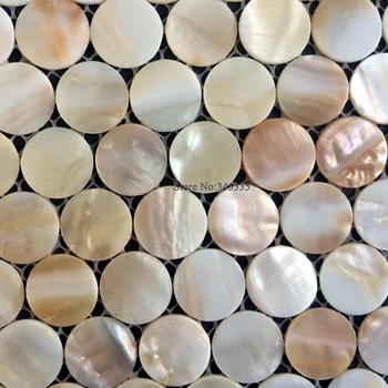 Prírodné penny kolo shell mozaiky perleť dlaždice dekorácie na stenu kúpeľne, kuchyne backsplash tapety dlaždice