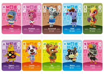 100ks Animal Crossing Karty Pre NS Prepínač 3DS Hra Maršal Kartu Nastaviť NFC Štandard/MiNi Karty Série(101 - 200)