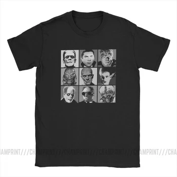 Univerzálny Warhol T-Shirts Mužov Monštrá Pop Art Tvár Horor Strašidelné Hrůzné Halloween Bavlnené Tričko Krátky Rukáv T Košele Plus Veľkosť