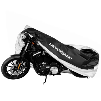 XXXL 295cm Black Silver Vody Dážď Dôkaz Motocykel Kryty Motorov Prach, Sneh UV Slnko Skúter Chránič Kryt Vonkajší D35