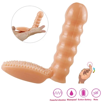 Prst, Vibrátor Sexuálnu Hračku Pre Ženy Clitori Stimulácia Kefa Prst Rukáv Vibračné Dildo G Mieste Masér Dospelých Sex Shop Produkt
