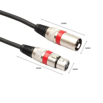 REXLIS 10 Ks/Veľa XLR Kábel 3 Pin DMX Stage DJ Kábel Samec Samica XLR Konektor Rozšírenie Drôt, Kábel Pre mikrofón, Zosilňovač