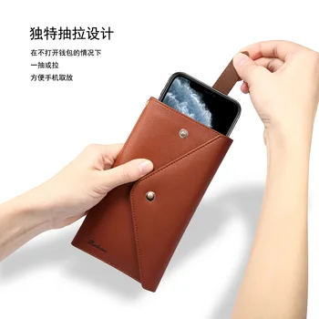 Nový luxusný kožený multifunkčný univerzálny mobilný telefón puzdro Pre iphone prípade módne peňaženky dizajn puzdro Pre iphone samsung