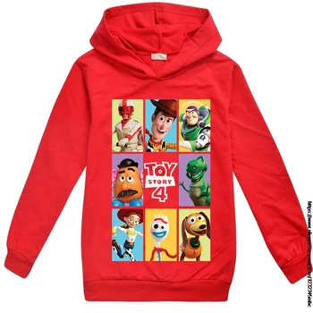 Toy Story 4 Deti Oblečenie Bavlna Dievčatá Dlhý Rukáv Hoodies Deti Mikina s Kapucňou Módne Batoľa, Dieťa Kabát pre Deti
