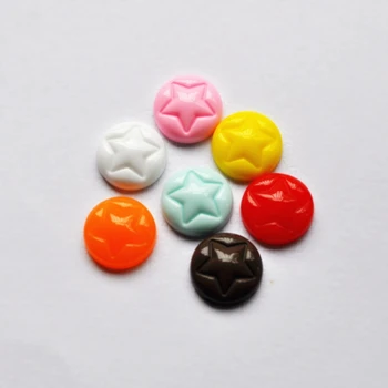 Pre DIY Telefón Dekorácie 49pcs Zmiešané Ploché Späť Živice Cabochon Roztomilý Nepriehľadné Star Candy