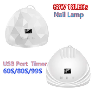 Klinec Lampa Vysoký Výkon UV/LED Svetlo Vlastný Vzor Port USB Prenosné na Vlasy Pre Všetky typy Gél S Snímanie Pohybu Domáce Použitie Veľkoobchod