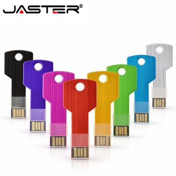 JASTER Kľúčom Tvar USB Flash Disk Nepremokavé Pen Drive 64 GB USB kľúč 32 GB, 16 GB Pamäťový kľúč USB kl ' úč Prispôsobiť Logo