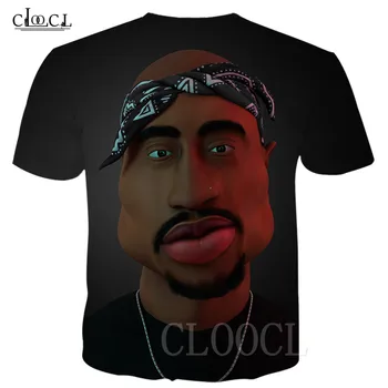 Letné 2Pac Tupac Hip Hop T-shirt 3D Tlač Tupac Amaru Shakur Rock Rapper Tričko Streetwear Nadrozmerné Muži Ženy T Tričko, Pulóver