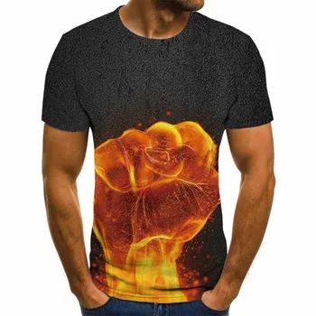2020 Nové Prídu Oheň Populárnou Novinkou Zvierat, Ošípaných, Oviec Série T Shirt Muži Ženy 3D Print T shirt T Letné Topy