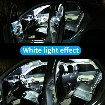 Canbus LED interiér dome mapu svetla kit +špz žiarovka pre 2012-Volkswagen VW Passat B7 sedan variant Nehnuteľností