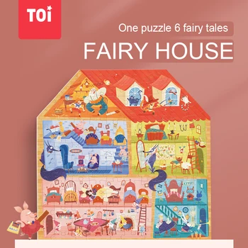 Deti 136 Kusov Rozprávkový Dom Papierová Skladačka Puzzle Rozprávanie Puzzle Vzdelávania Vzdelávanie Hračky Deti 5Y+