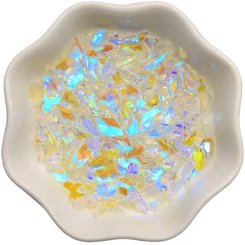 Swarovsky Víla Aurora Symfónia Transparentné Diamond Multicolor Miešanie Nail Art Drveného Skla Nechtov Kamene nepravidelný Drahokamu