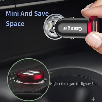 Essager Rýchle Nabíjanie 4.0 3.0 USB Nabíjačka do Auta QC4.0 QC3.0 PD Auto Typu C, Rýchle Auto Nabíjačka Telefónu, Pre iPhone Xiao Huawei Mate 20