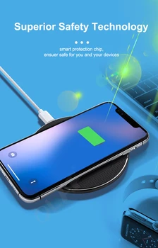 10W Qi Bezdrôtová Nabíjačka Pre Samsung Galaxy A3 2017 A5 A7 A8 2016 j1 2016 S7 edge USB Rýchle Nabíjanie pad