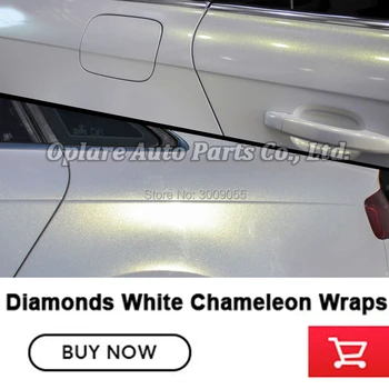 Najvyššia kvalita baliaci papier biely Chameleon wrapping film pearl lesklý Diamanty biele zlato/ ružová/modrá vinylová 5m/10m/18 m