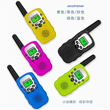 1pc Módne Mini BaoFeng BF-T3 Deti Bezpečné Prenosné obojsmerný Rádiový Ručný Vysielač pre Deti Hračky Walkie Talkie 22 Kanál
