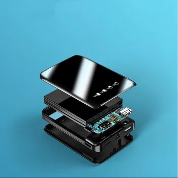 Mini Power Bank 30000mAh Pre iPhone X Xiao Mi Powerbank Pover Banka Nabíjačku Dual Usb Porty Externý Batérie Poverbank Prenosné