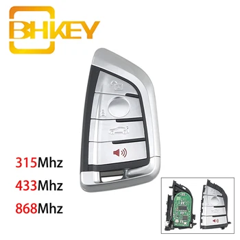 BHKEY 4 Tlačidlá Keyless Entry Auto Diaľkové Tlačidlo pre BMW F CAS4 5 7 Série X5 X6-2016 Smart Auto Tlačidlo 315Mhz 433Mhz 868Mhz
