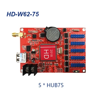 Jedným Duálnym Farba HUB75 LED Ovládanie Kartu HD-W60-75 W62-75 U60-75 P10 Červená Zelená Modrá LED Displej Controllr