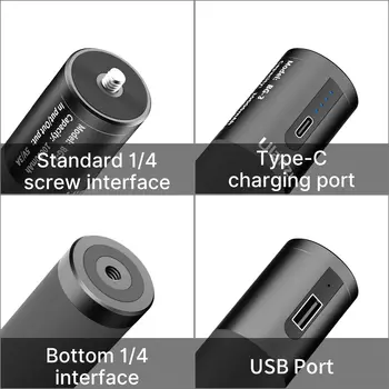 10000mAh Power Bank Rukoväte USB-A & Type-C Dual Plnenie Porty s Mini Statív Kompatibilná so Smartphone Digitálneho Fotoaparátu