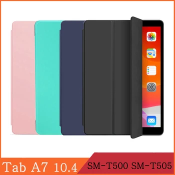 Prípad tabletu Samsung Galaxy Tab A7 10.4 2020 SM-T500 SM-T505 LTE siete WI-FI PU Kože Flip Cover Komiksu, Maľby Stojan Coque