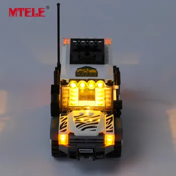 MTELE Značky LED Svetlo Do Auta Pre MESTO Série Safari Off-Roader Hračky Kompatibilný S 60267