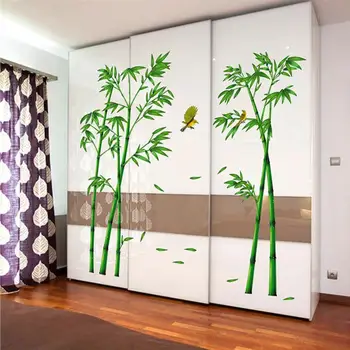 Kreatívne Bambusu Vzor Wall Art Nálepky Na Ochranu Životného Prostredia Bambusu Nástenná Maľba Nálepky Na Stenu-Nálepky Na Obývacia Izba, Spálňa