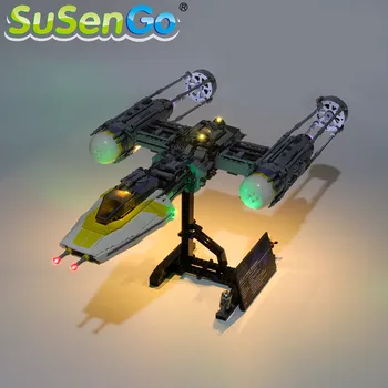 SuSenGo LED Svetlo Nastaviť Pre 75181 Star War Y-Wing Star fighter Kompatibilný s 05143 1106 , Č Model