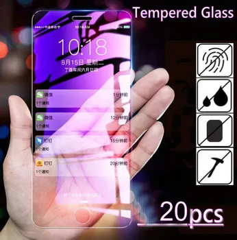 20pcs Ultra-tenké tvrdené sklo pre iPhone XS MAX XR 8 7 6 6 Plus 6.5 6.1 5.8 screen protector ochranné sklo film