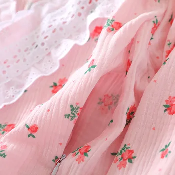 Nové Krepové Bavlna Pôrodu Oblečenie Popôrodná Dojčenie Ošetrovateľskej Vyhovovali Sladké Japonský oblečenie pre voľný čas Pyžamo Piyamas pre Ženy