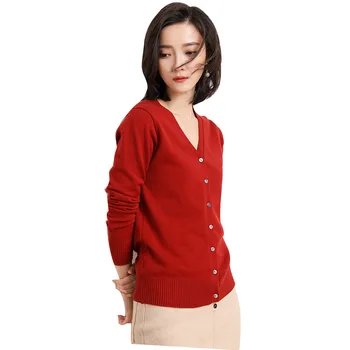2020 na jar a na Jeseň Nové Žien cardigan dámske Krátke Knitwear kórejský veľké voľné dlhý rukáv sveter-29